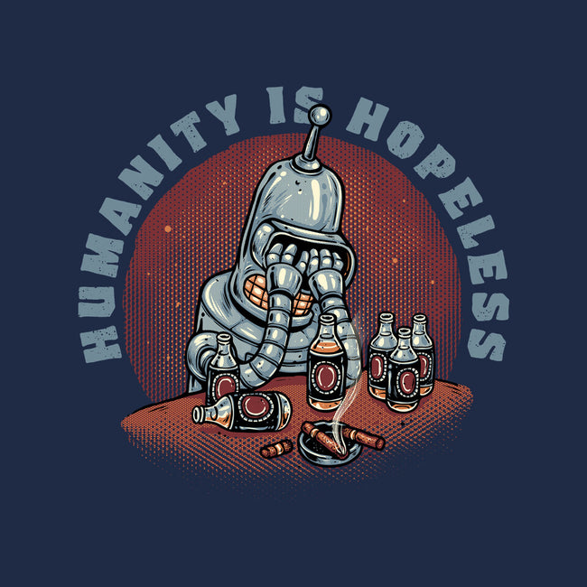 Humanity Is Hopeless-None-Fleece-Blanket-glitchygorilla