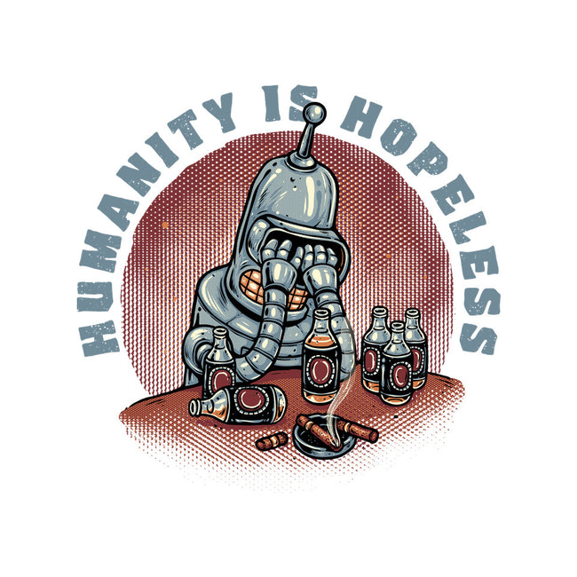Humanity Is Hopeless-None-Fleece-Blanket-glitchygorilla