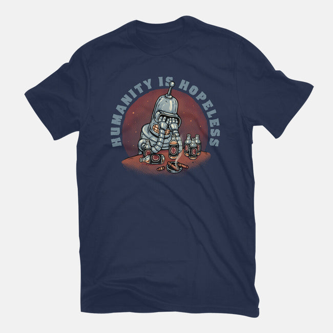 Humanity Is Hopeless-Mens-Heavyweight-Tee-glitchygorilla