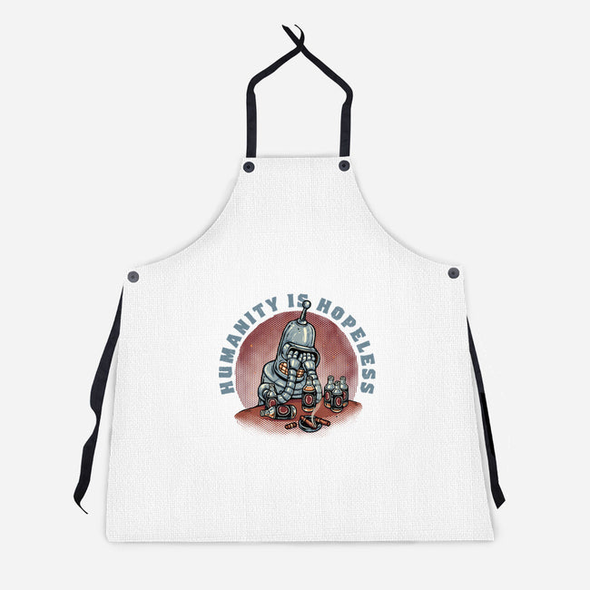 Humanity Is Hopeless-Unisex-Kitchen-Apron-glitchygorilla