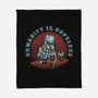 Humanity Is Hopeless-None-Fleece-Blanket-glitchygorilla