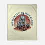 Humanity Is Hopeless-None-Fleece-Blanket-glitchygorilla