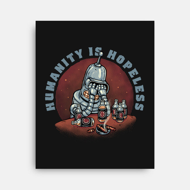 Humanity Is Hopeless-None-Stretched-Canvas-glitchygorilla