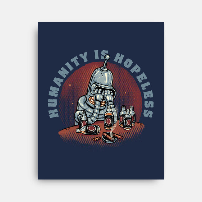 Humanity Is Hopeless-None-Stretched-Canvas-glitchygorilla
