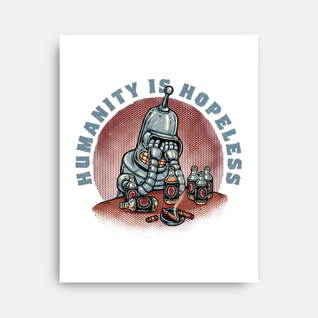 Humanity Is Hopeless-None-Stretched-Canvas-glitchygorilla