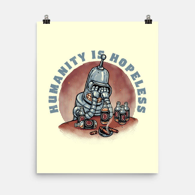 Humanity Is Hopeless-None-Matte-Poster-glitchygorilla