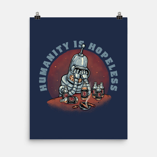 Humanity Is Hopeless-None-Matte-Poster-glitchygorilla