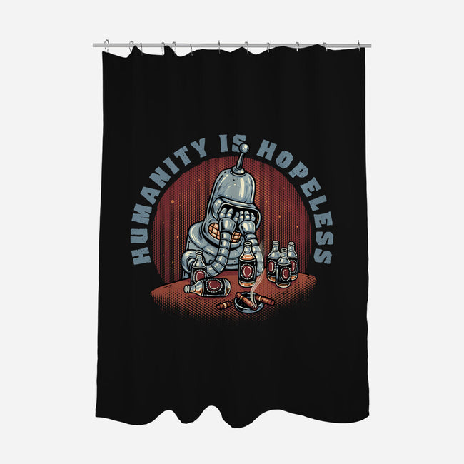 Humanity Is Hopeless-None-Polyester-Shower Curtain-glitchygorilla
