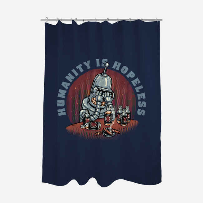 Humanity Is Hopeless-None-Polyester-Shower Curtain-glitchygorilla