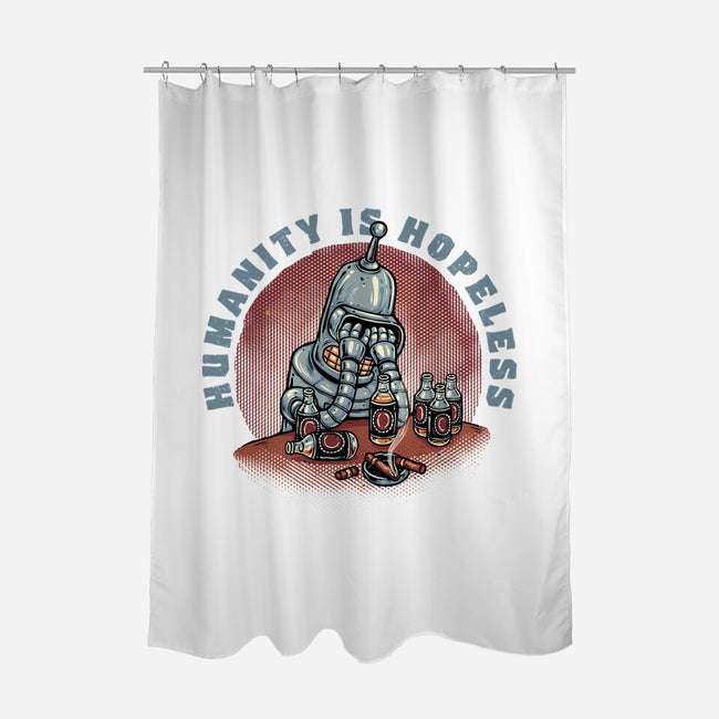 Humanity Is Hopeless-None-Polyester-Shower Curtain-glitchygorilla