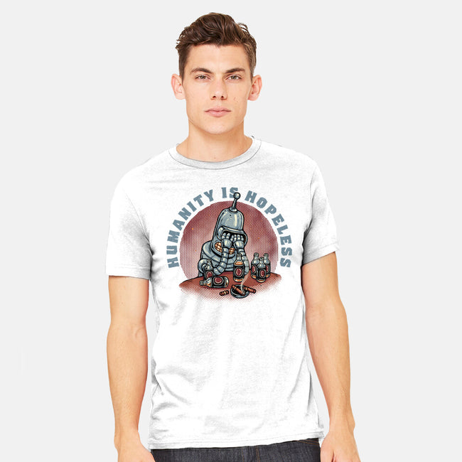 Humanity Is Hopeless-Mens-Heavyweight-Tee-glitchygorilla