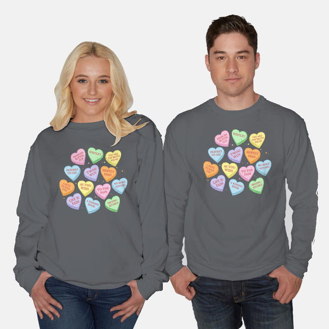 True Candy Heart Love-Unisex-Crew Neck-Sweatshirt-kg07