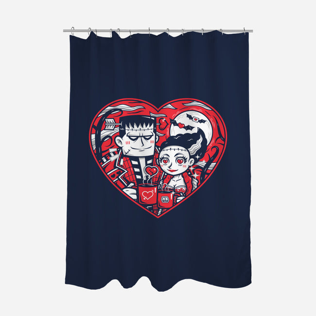 Franken-Love-None-Polyester-Shower Curtain-krisren28