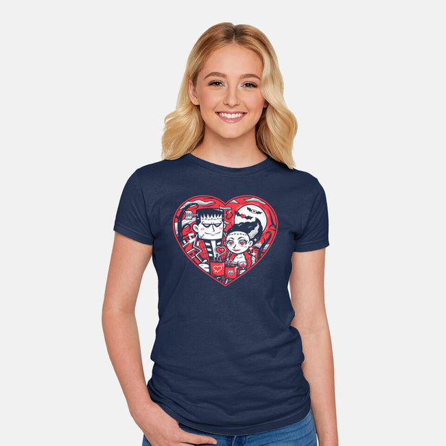 Franken-Love-Womens-Fitted-Tee-krisren28