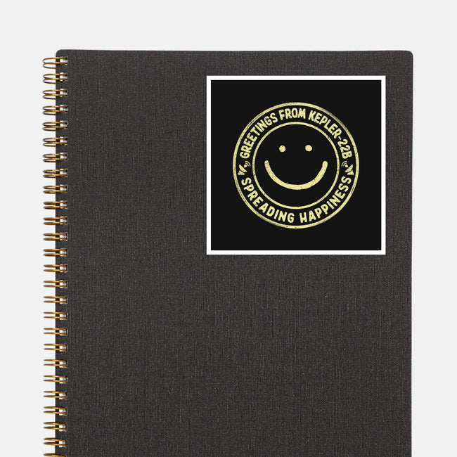 Greetings From Kepler22B-None-Glossy-Sticker-NMdesign