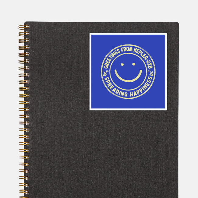 Greetings From Kepler22B-None-Glossy-Sticker-NMdesign