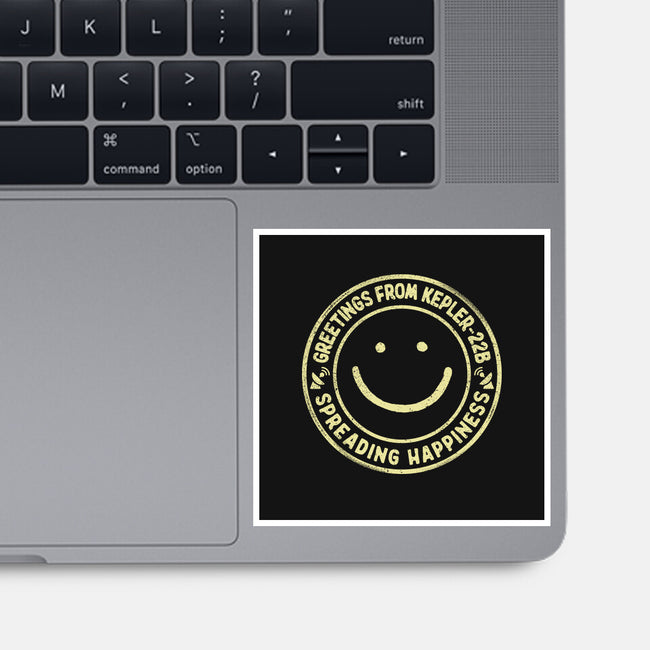 Greetings From Kepler22B-None-Glossy-Sticker-NMdesign