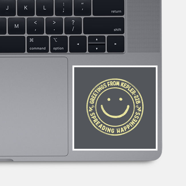 Greetings From Kepler22B-None-Glossy-Sticker-NMdesign