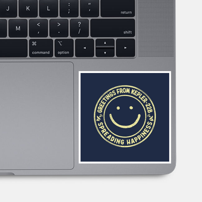 Greetings From Kepler22B-None-Glossy-Sticker-NMdesign