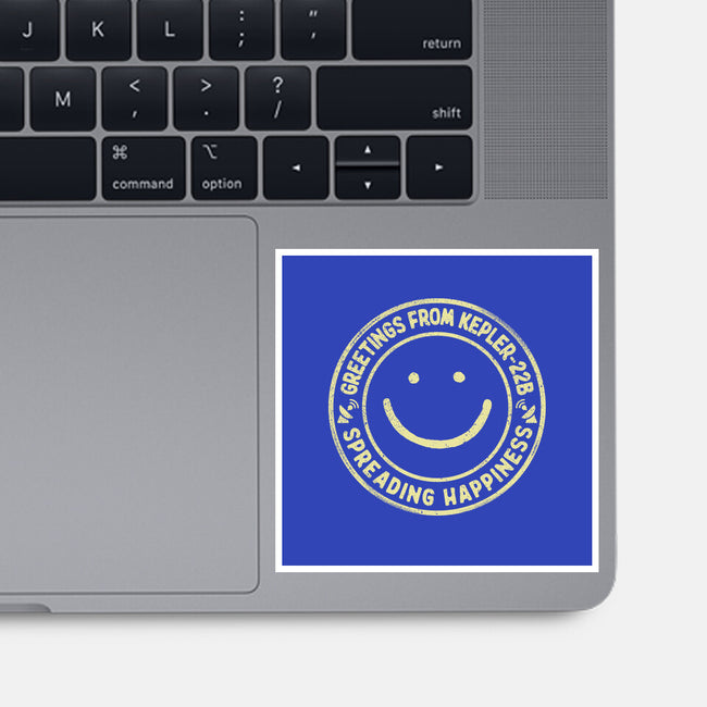 Greetings From Kepler22B-None-Glossy-Sticker-NMdesign