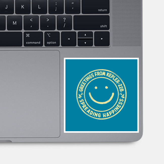 Greetings From Kepler22B-None-Glossy-Sticker-NMdesign