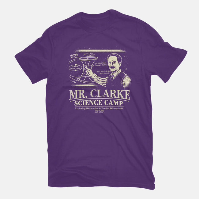 Mr. Clarke's Science Camp-Womens-Fitted-Tee-NMdesign