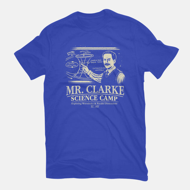 Mr. Clarke's Science Camp-Womens-Basic-Tee-NMdesign