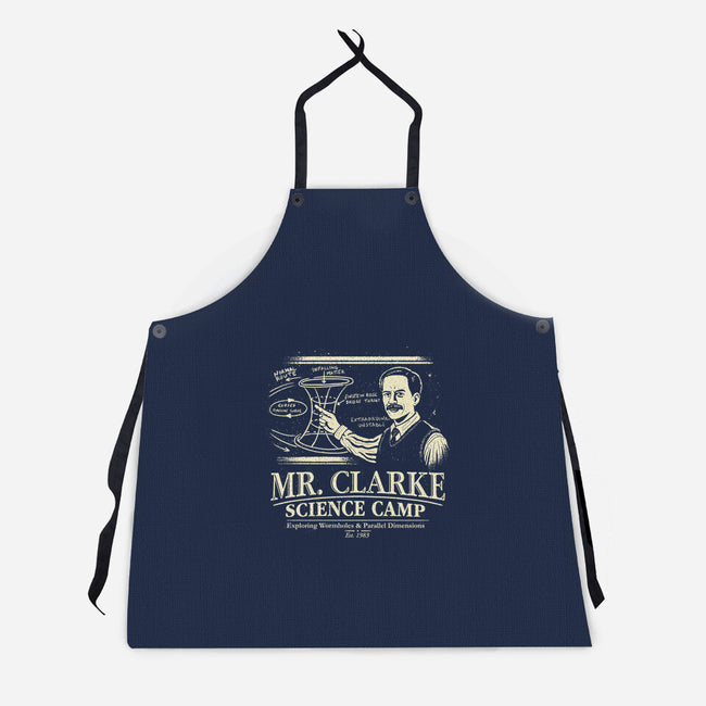 Mr. Clarke's Science Camp-Unisex-Kitchen-Apron-NMdesign