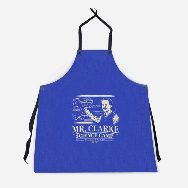 Mr. Clarke's Science Camp-Unisex-Kitchen-Apron-NMdesign