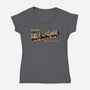 Greetings From The Fire Swamp-Womens-V-Neck-Tee-retrodivision