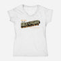 Greetings From The Fire Swamp-Womens-V-Neck-Tee-retrodivision