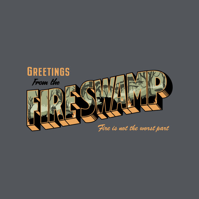 Greetings From The Fire Swamp-Unisex-Kitchen-Apron-retrodivision
