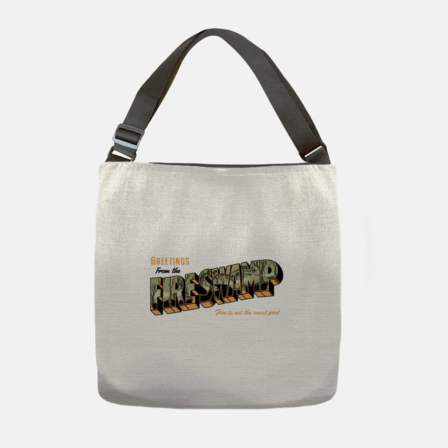 Greetings From The Fire Swamp-None-Adjustable Tote-Bag-retrodivision