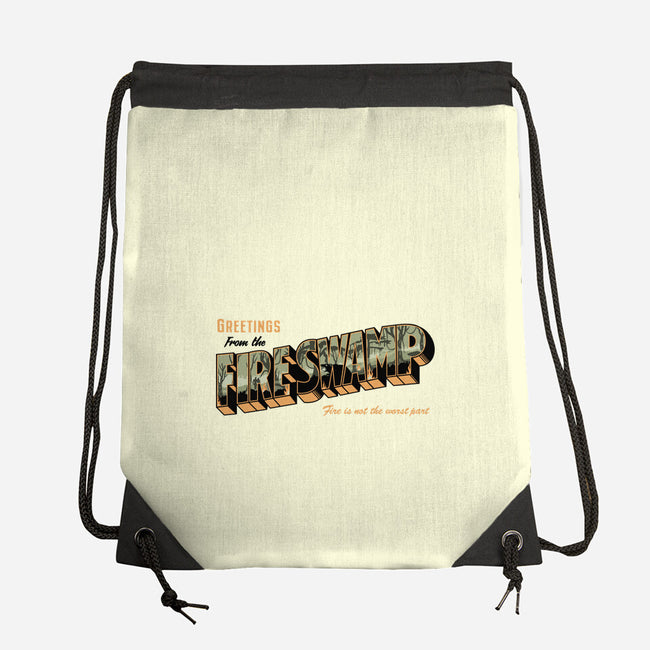 Greetings From The Fire Swamp-None-Drawstring-Bag-retrodivision