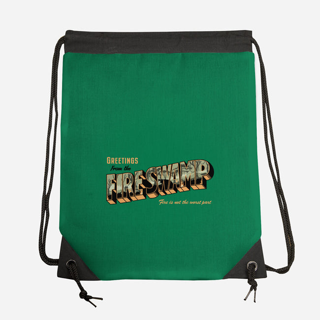 Greetings From The Fire Swamp-None-Drawstring-Bag-retrodivision
