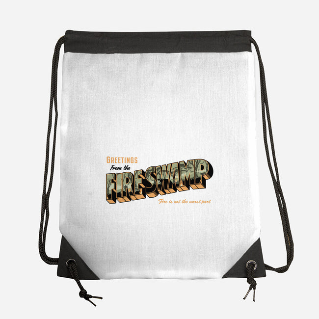Greetings From The Fire Swamp-None-Drawstring-Bag-retrodivision