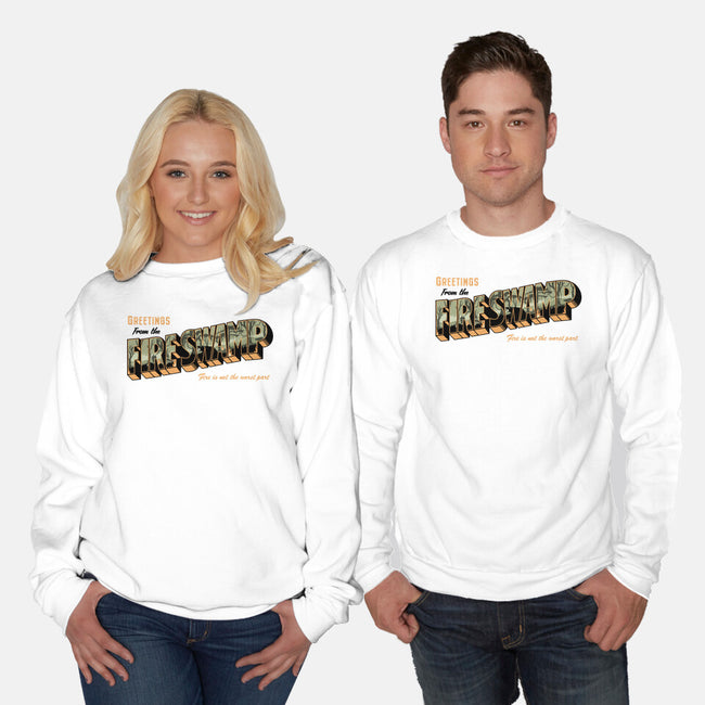 Greetings From The Fire Swamp-Unisex-Crew Neck-Sweatshirt-retrodivision