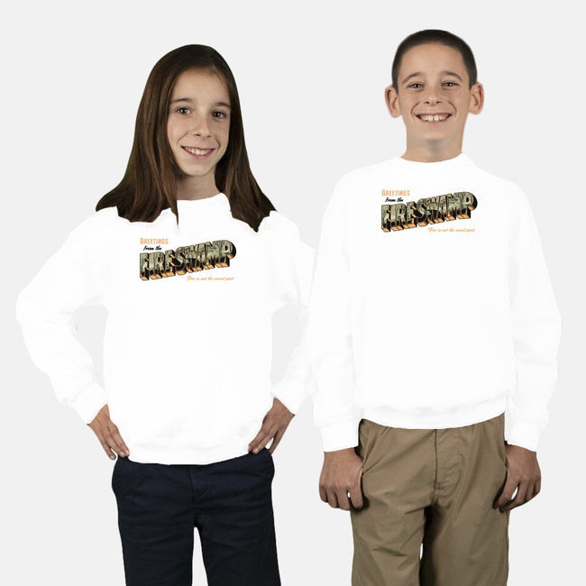 Greetings From The Fire Swamp-Youth-Crew Neck-Sweatshirt-retrodivision
