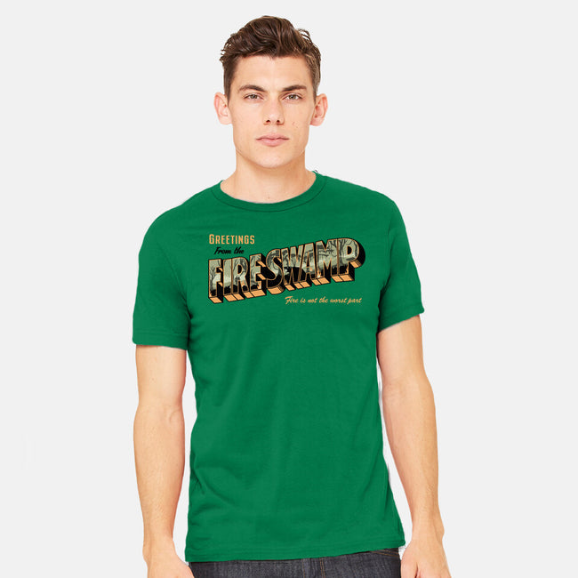 Greetings From The Fire Swamp-Mens-Heavyweight-Tee-retrodivision
