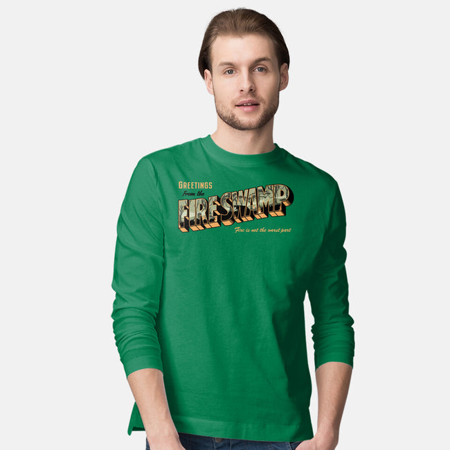 Greetings From The Fire Swamp-Mens-Long Sleeved-Tee-retrodivision