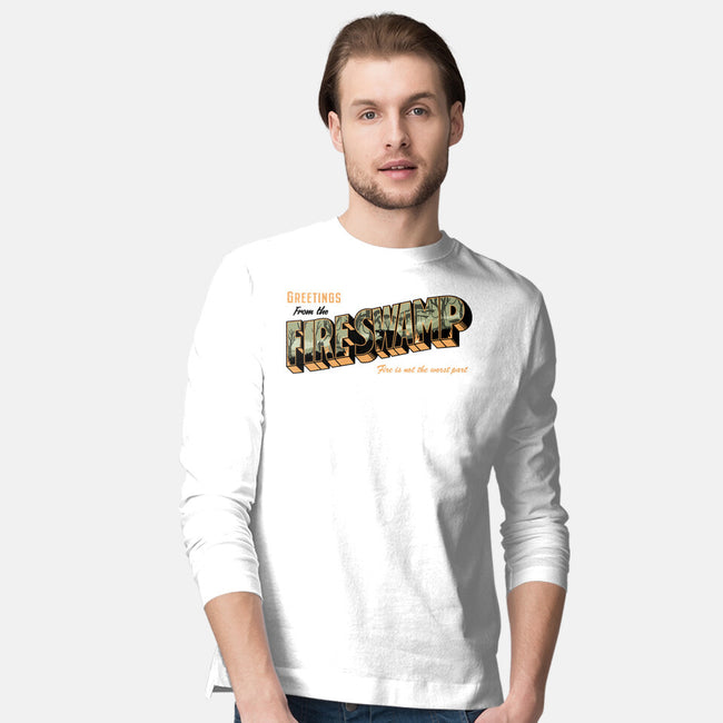 Greetings From The Fire Swamp-Mens-Long Sleeved-Tee-retrodivision