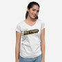 Greetings From The Fire Swamp-Womens-V-Neck-Tee-retrodivision