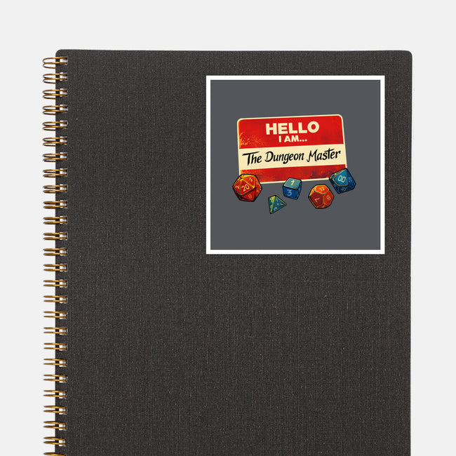 Hello I Am The Dungeon Master-None-Glossy-Sticker-DaniGuedes