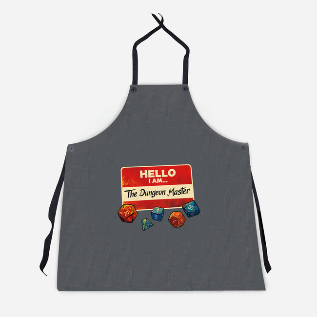 Hello I Am The Dungeon Master-Unisex-Kitchen-Apron-DaniGuedes