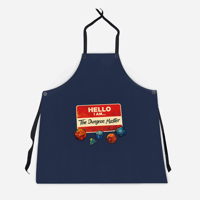 Hello I Am The Dungeon Master-Unisex-Kitchen-Apron-DaniGuedes