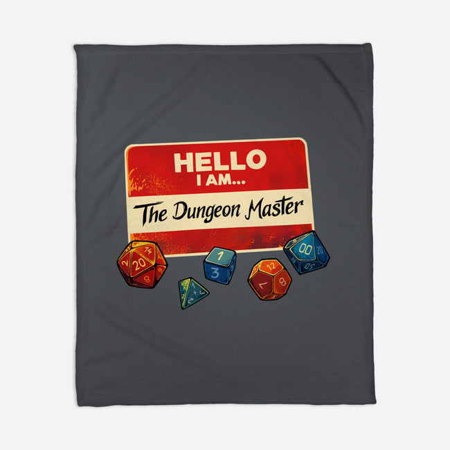 Hello I Am The Dungeon Master-None-Fleece-Blanket-DaniGuedes