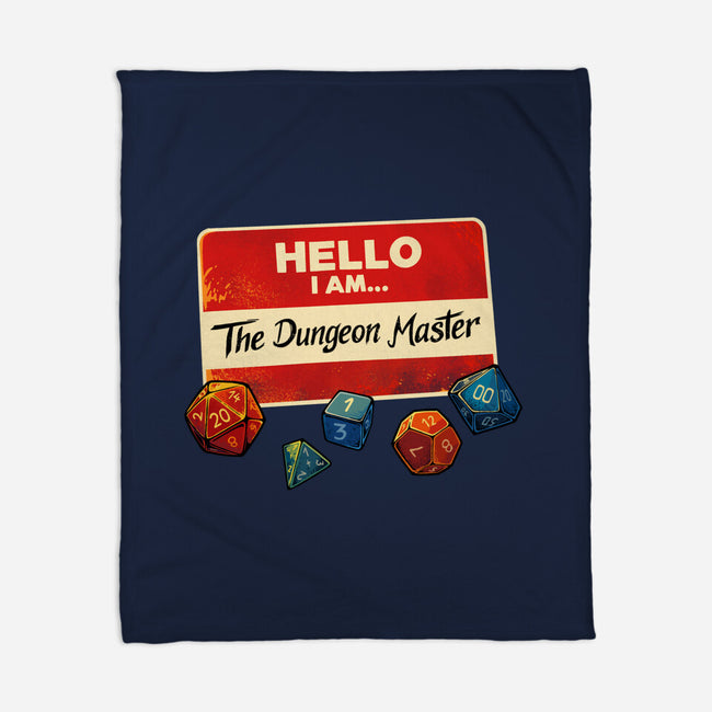 Hello I Am The Dungeon Master-None-Fleece-Blanket-DaniGuedes