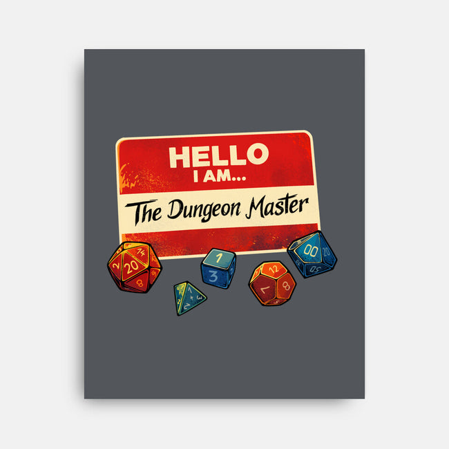 Hello I Am The Dungeon Master-None-Stretched-Canvas-DaniGuedes