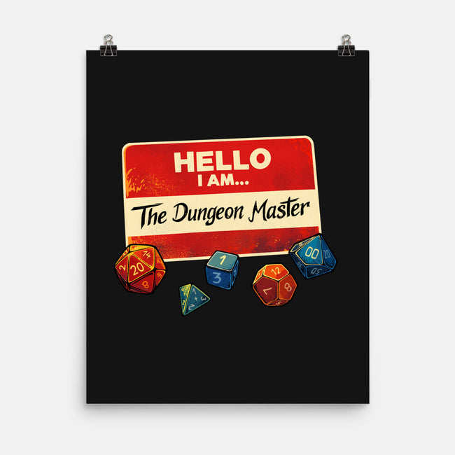 Hello I Am The Dungeon Master-None-Matte-Poster-DaniGuedes