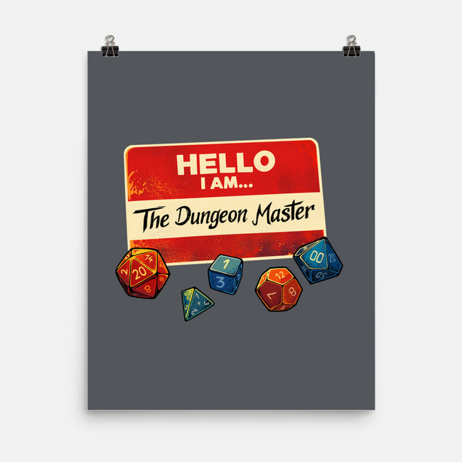 Hello I Am The Dungeon Master-None-Matte-Poster-DaniGuedes